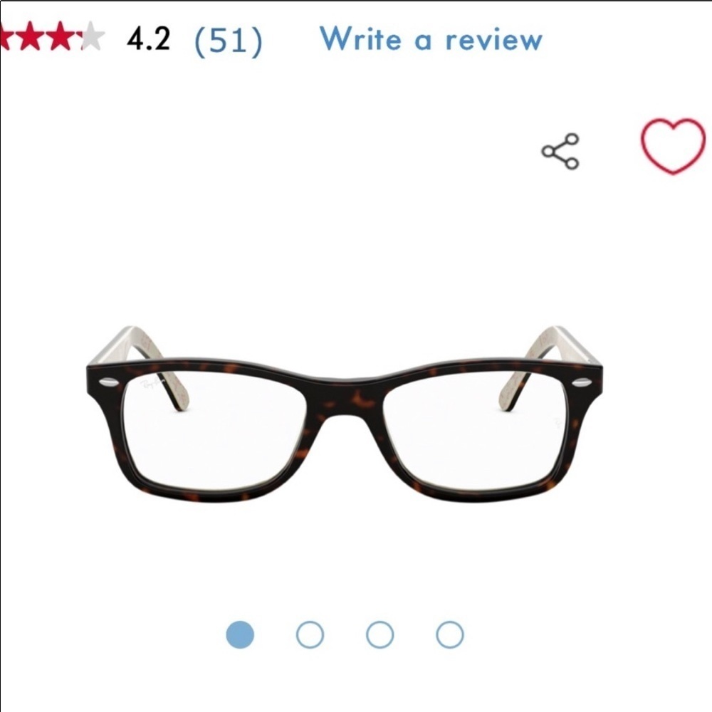 Ray-Ban Tortoise Eye Glasses Frames - Picture 1 of 6